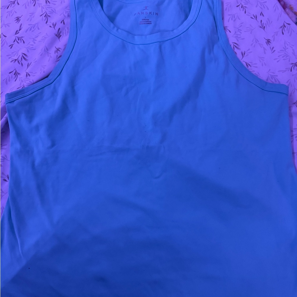 Danskin Blue Sleeveless Tank Top